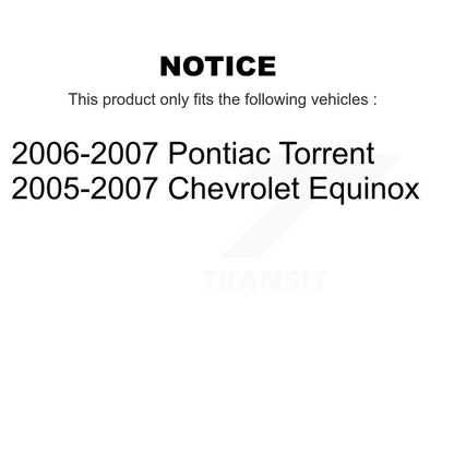 Steering Tie Rod End Front Inner Pair For Chevrolet Equinox Pontiac Torrent