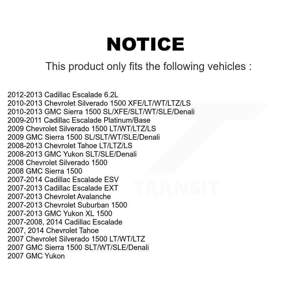 Tie Rod End Front Inner Pair For Chevrolet GMC Sierra 1500 Silverado Avalanche