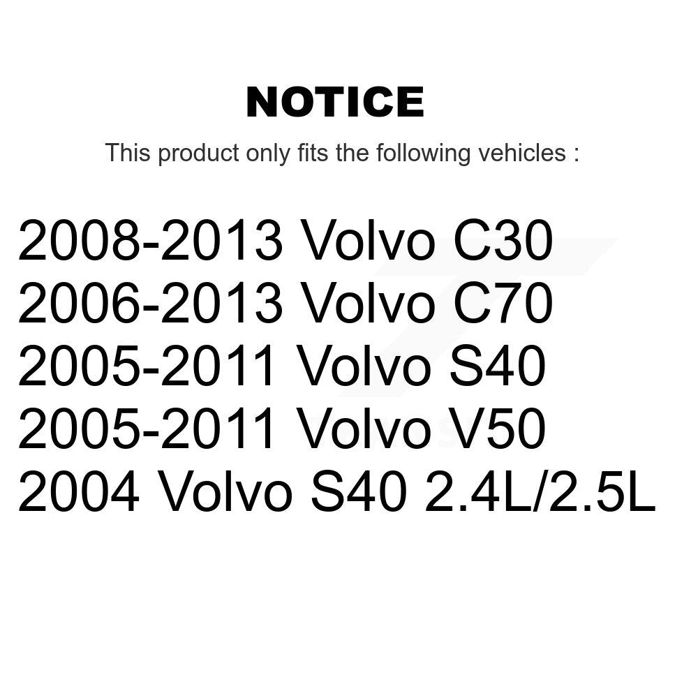 Steering Tie Rod End Front Inner Pair For Volvo S40 C30 V50 C70
