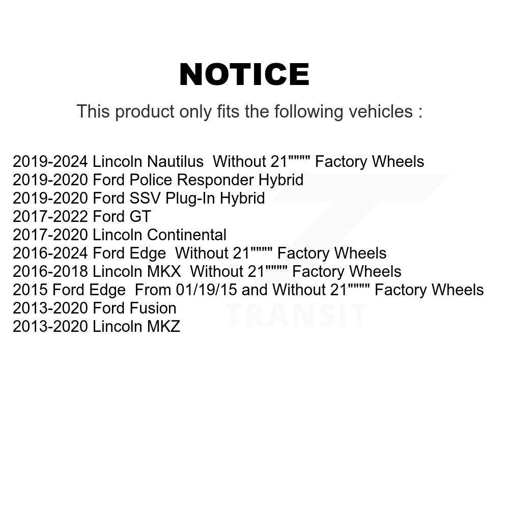 Tie Rod End Front Inner Pair For Ford Edge Fusion Lincoln Nautilus MKX MKZ GT