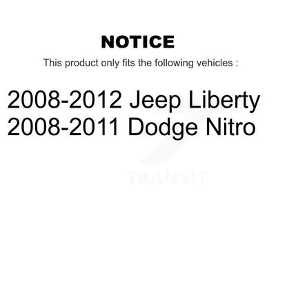 Outer & Inner Steering Tie Rod End Front Kit For Jeep Liberty Dodge Nitro
