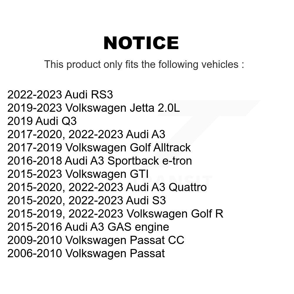 Outer & Inner Tie Rod End Front Kit For Volkswagen Jetta Audi GTI A3 Quattro R