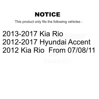 Outer & Inner Steering Tie Rod End Front Kit For Hyundai Accent Kia Rio