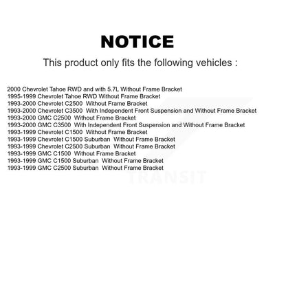 Inner Outer Tie Rod End Pitman Idler Arm & Bracket Front Kit (7Pc) For C1500 GMC