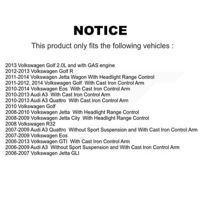 Lower Control Arm Front Kit For Volkswagen Jetta Golf GTI Audi Eos A3 City