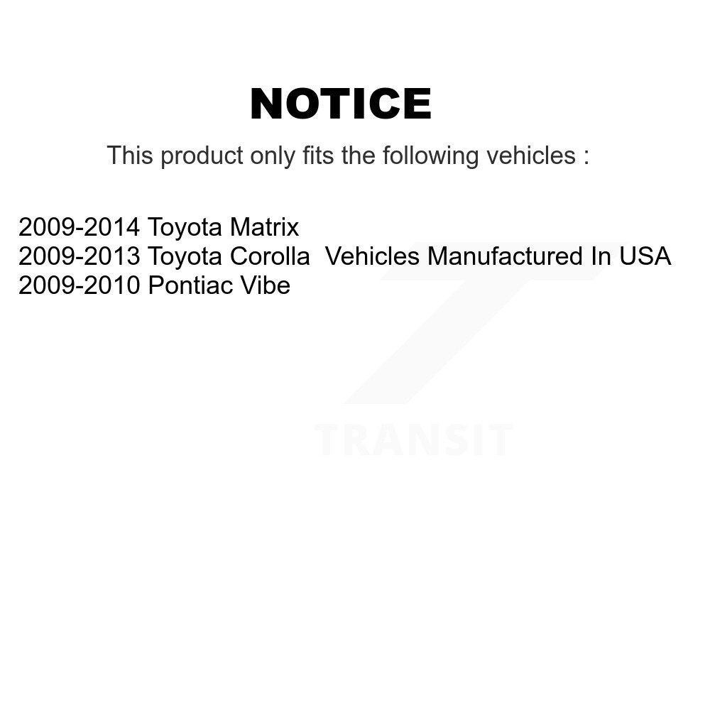 Lower Control Arm Front Kit For Toyota Corolla Matrix Pontiac Vibe