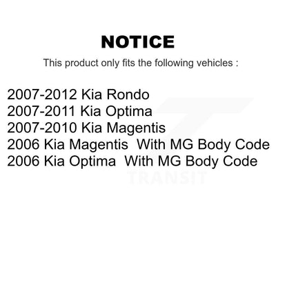 Lower Suspension Control Arm Front Kit For Kia Rondo Optima Magentis