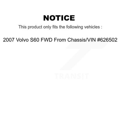 Control Arm Ball Joint Front Lower Kit For 07 Volvo S60 From Chassis VIN #626502