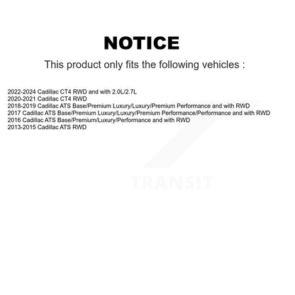 Suspension Control Arm Ball Joint Front Lower Rearward Kit For Cadillac ATS CT4