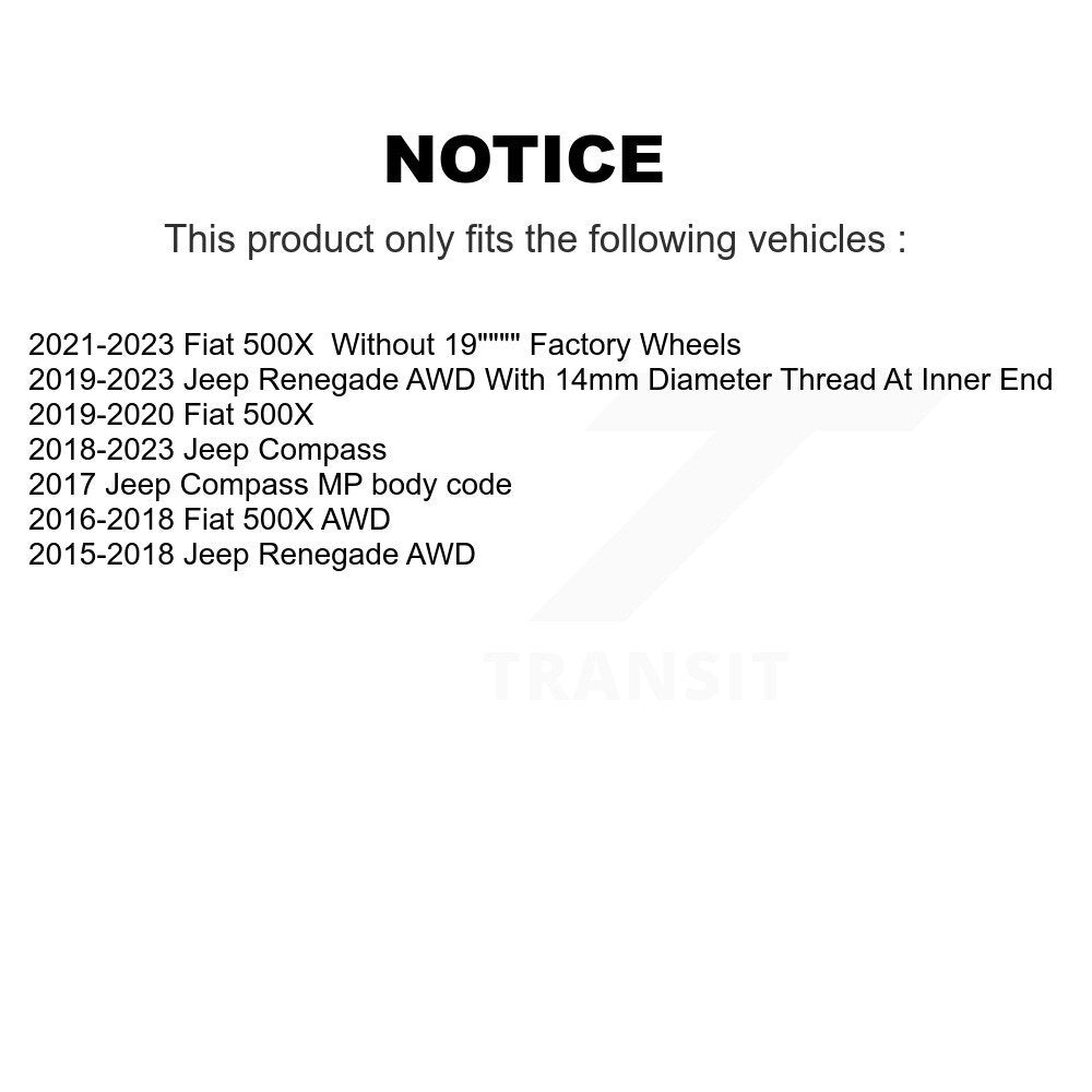 Suspension Control Arm Assembly Tie Rod End Front Kit For Jeep Compass Renegade