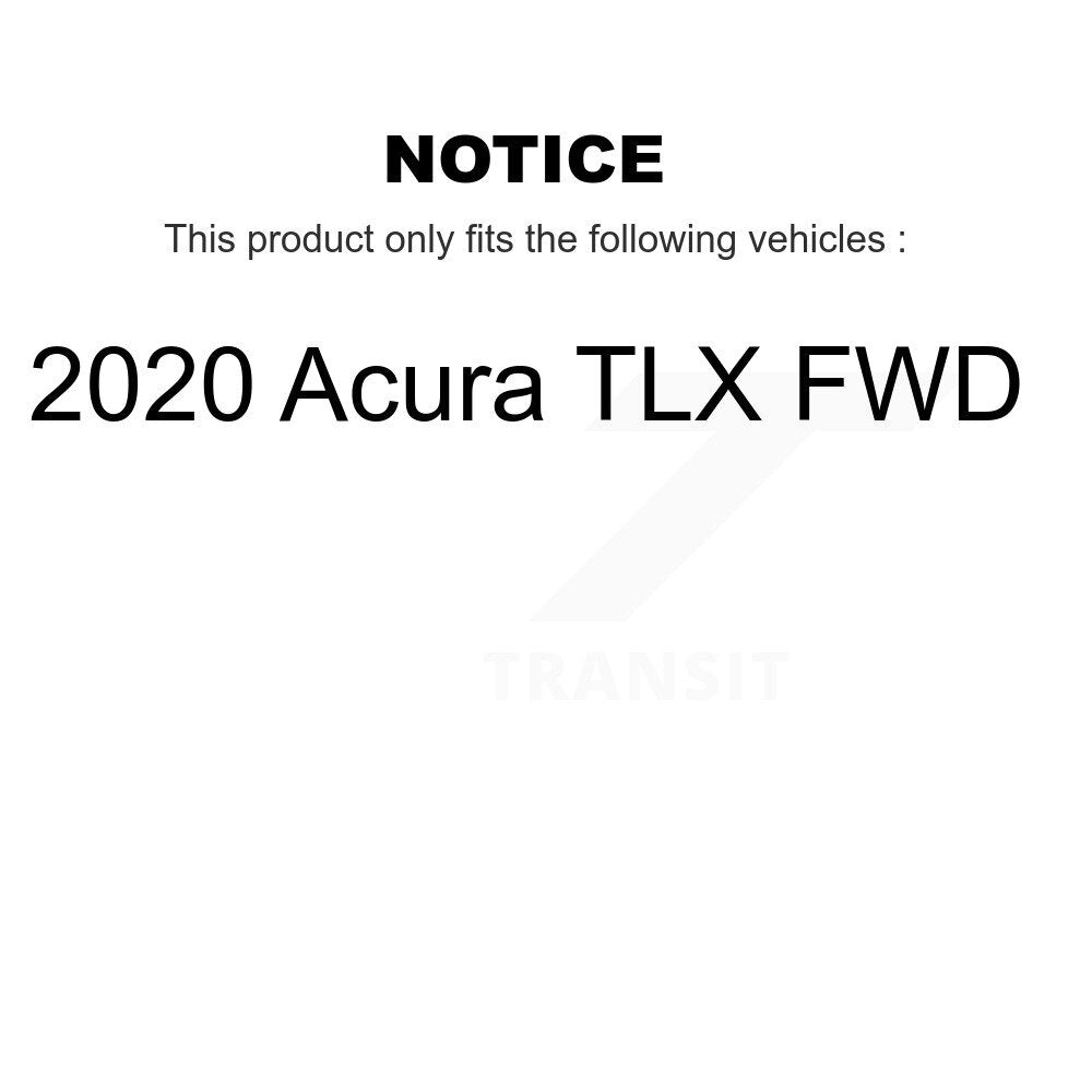 Suspension Control Arm And Tie Rod End Front Kit For 2020 Acura TLX FWD