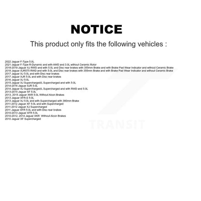Ceramic Brake Pads & Wear Sensor Front Kit For Jaguar XF XJ XKR XFR F-Type XKR-S