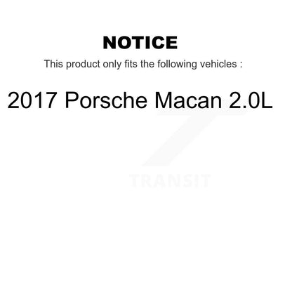 Ceramic Disc Brake Pads And Wear Sensors Front Kit For 2017 Porsche Macan 2.0L