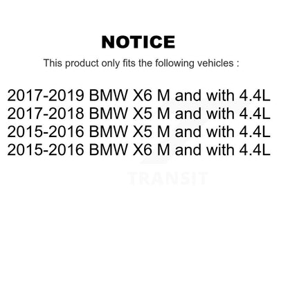 Ceramic Disc Brake Pads And Wear Sensors Front Kit For BMW X5 X6 M with 4.4L