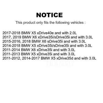 Ceramic Disc Brake Pads And Wear Sensors Front Kit For BMW X5 X6