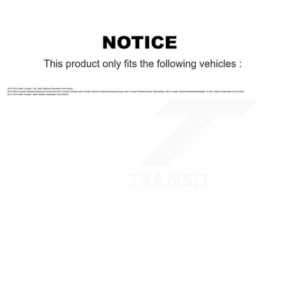 Ceramic Disc Brake Pads And Wear Sensors Front Kit For Mini Cooper