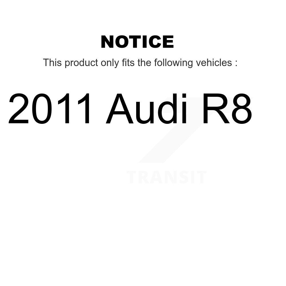 Ceramic Disc Brake Pads And Extra Wear Sensors Front Kit For 2011 Audi R8