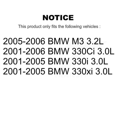 Ceramic Disc Brake Pads And Wear Sensors Front Kit For BMW 330Ci 330i 330xi M3