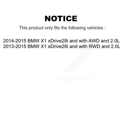 Ceramic Disc Brake Pads And Extra Wear Sensors Front Kit For BMW X1