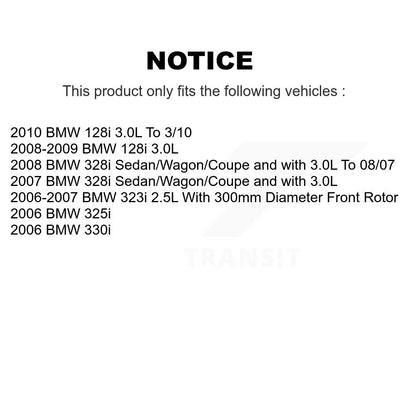 Ceramic Disc Brake Pads & Wear Sensor Front Kit For BMW 128i 328i 323i 325i 330i