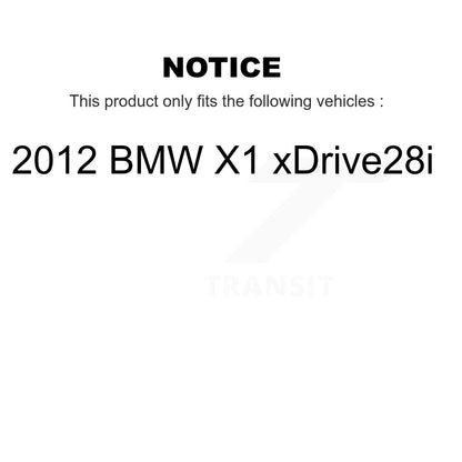 Ceramic Disc Brake Pads And Wear Sensors Front Kit For 2012 BMW X1 xDrive28i