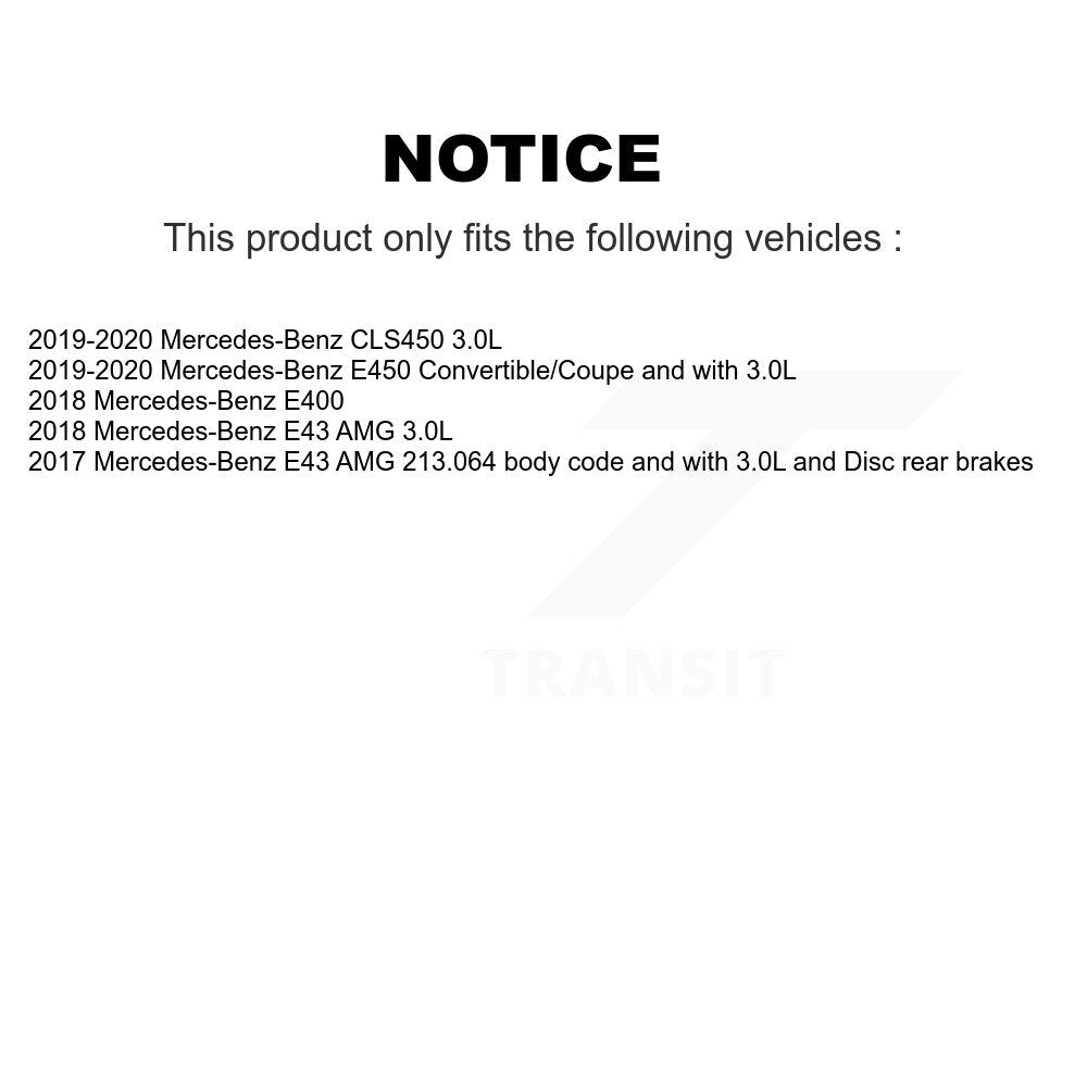 Ceramic Brake Pad Wear Sensor Front Rear Kit For Mercedes-Benz E400 E450 E43 AMG