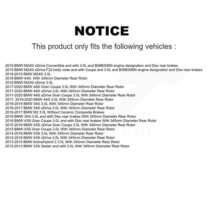 Ceramic Brake Pads Wear Sensor Front Rear Kit For BMW 340i xDrive 435i 440i Gran