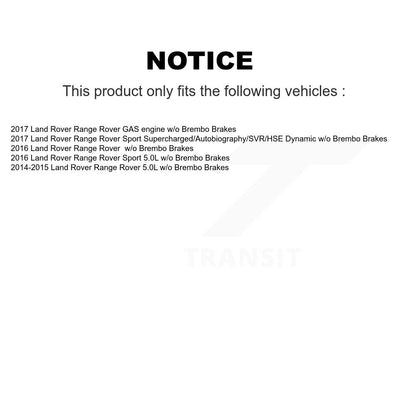 Ceramic Disc Brake Pad And Wear Sensor Front Rear Kit For Land Rover Range Sport