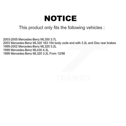 Ceramic Brake Pad Wear Sensor Front Rear Kit For Mercedes-Benz ML320 ML350 ML430