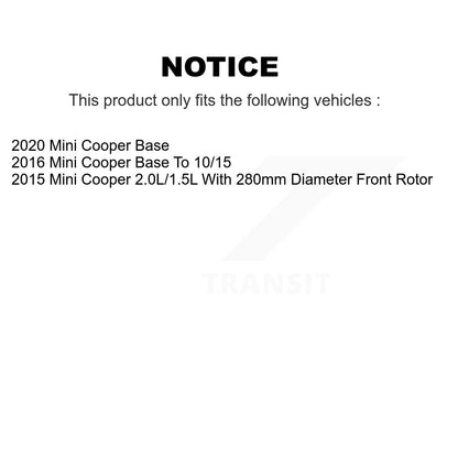 Ceramic Disc Brake Pads And Wear Sensors Front Rear Kit For Mini Cooper
