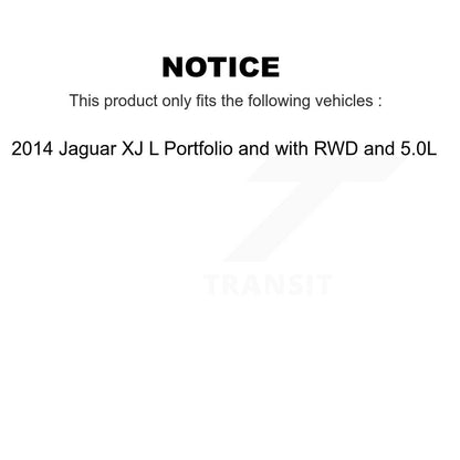 Ceramic Disc Brake Pads And Wear Sensors Front Rear Kit For Jaguar XJ
