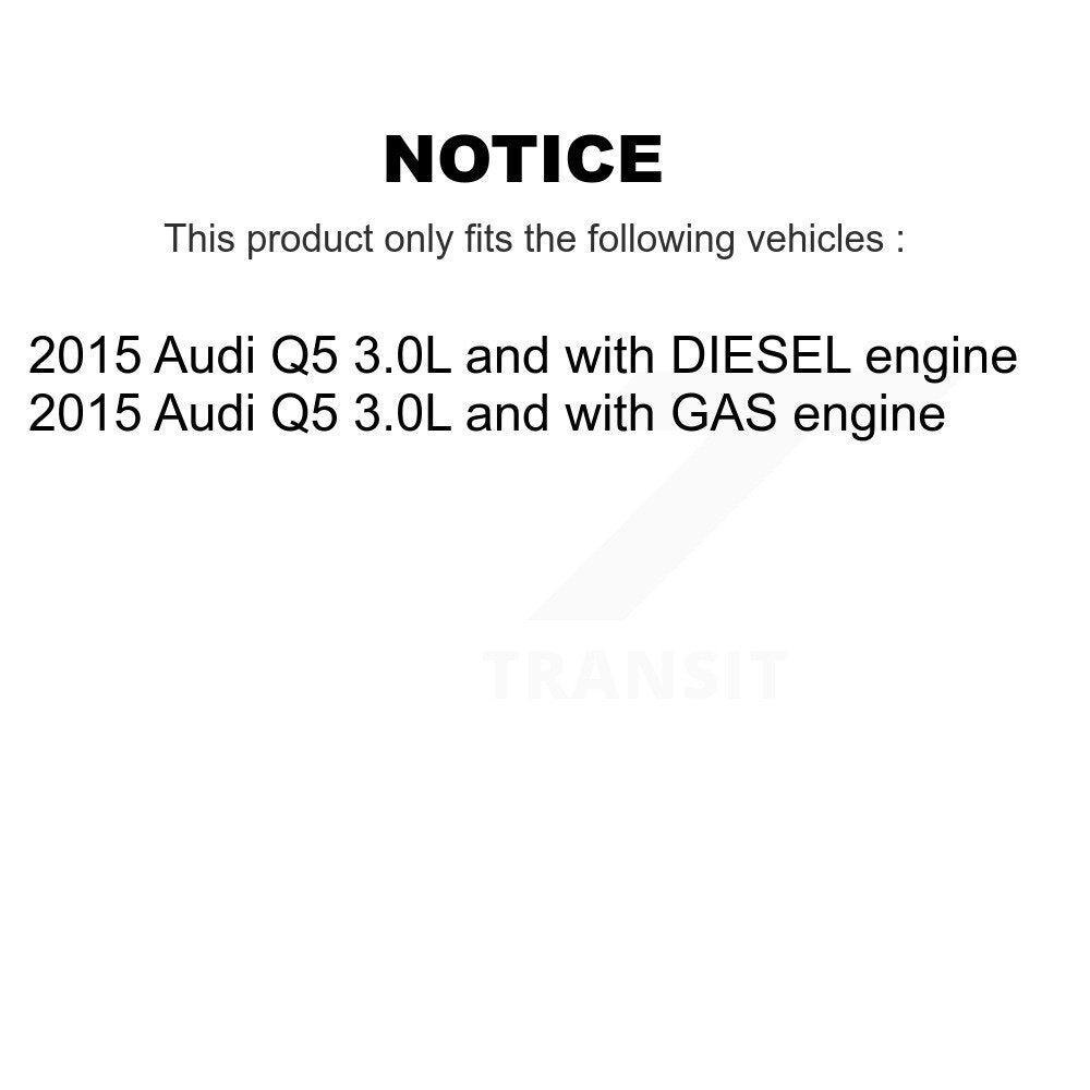 Ceramic Disc Brake Pads And Wear Sensors Front Rear Kit For Audi Q5 To 5 3 2015