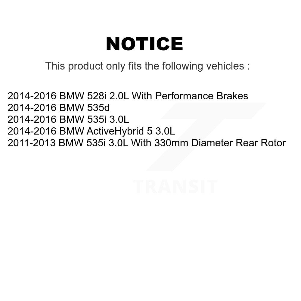 Ceramic Brake Pad Wear Sensor Front Rear Kit For BMW 535i 528i 535d ActiveHybrid
