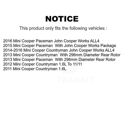 Ceramic Brake Pads Wear Sensor Front Rear Kit For Mini Cooper Countryman Paceman