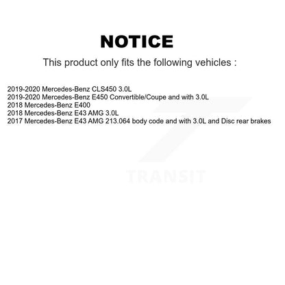 Ceramic Brake Pad Wear Sensor Front Rear Kit For Mercedes-Benz E400 E450 E43 AMG