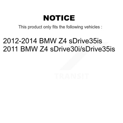 Ceramic Disc Brake Pads And Extra Wear Sensors Front Rear Kit For BMW Z4