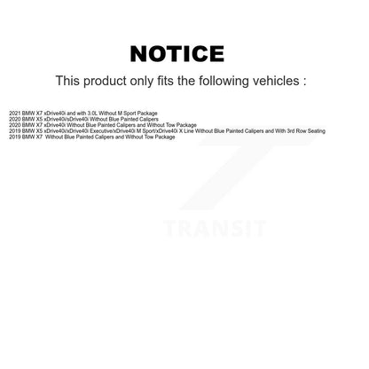 Ceramic Disc Brake Pads And Wear Sensors Front Kit For BMW X5 X7