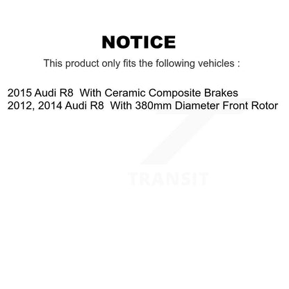 Ceramic Disc Brake Pads And Wear Sensors Front Kit For Audi R8