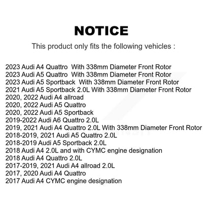 Ceramic Brake Pad Wear Sensor Front Kit For Audi A4 Quattro A5 Sportback allroad