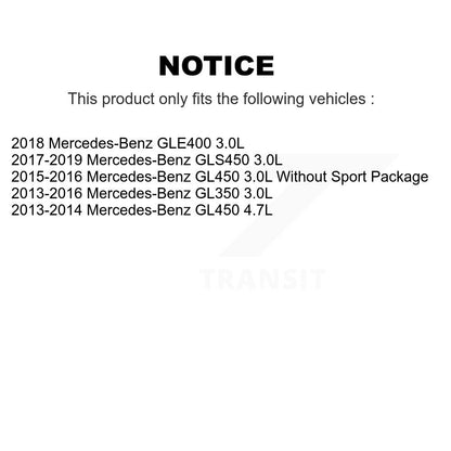 Ceramic Brake Pads & Wear Sensor Front Kit For Mercedes-Benz GLE400 GL350 GLS450