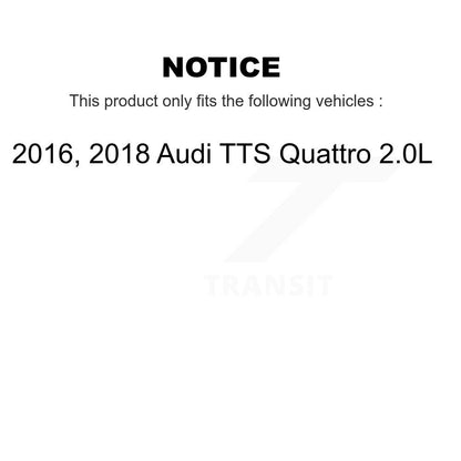Ceramic Disc Brake Pads And Wear Sensors Front Kit For Audi TTS Quattro 2.0L