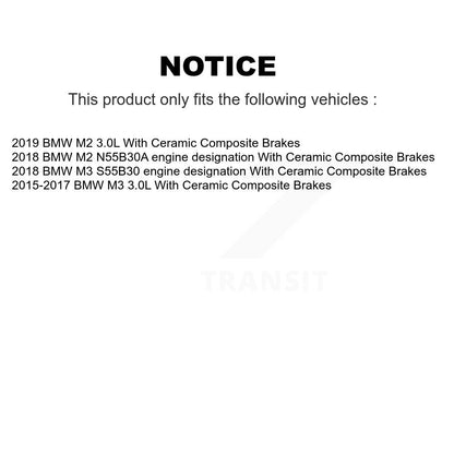 Ceramic Disc Brake Pads And Wear Sensors Rear Kit For BMW M3 M2