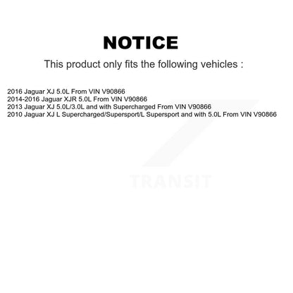 Ceramic Disc Brake Pad & Wear Sensor Rear Kit For Jaguar XJ XJR From VIN #V90866