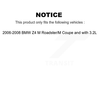 Ceramic Brake Pad & Wear Sensor Rear Kit For BMW Z4 M Roadster Coupe with 3.2L
