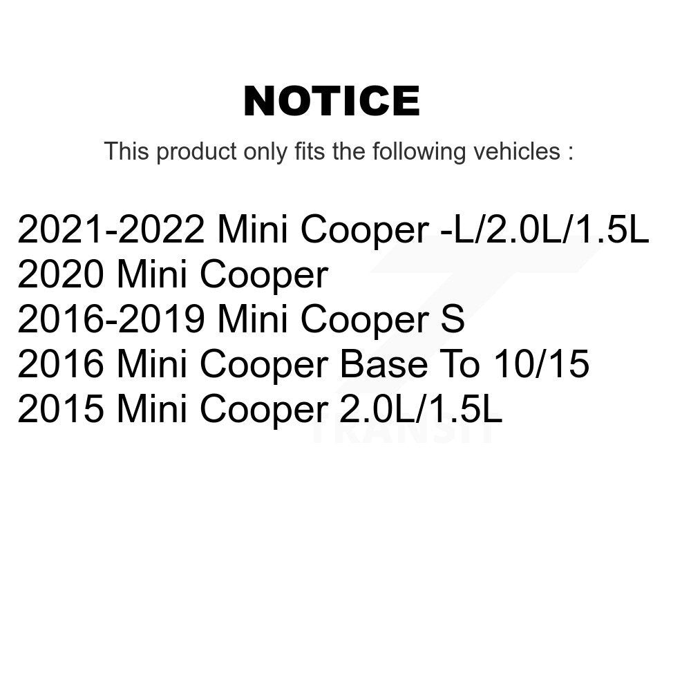 Ceramic Disc Brake Pads And Wear Sensors Rear Kit For Mini Cooper
