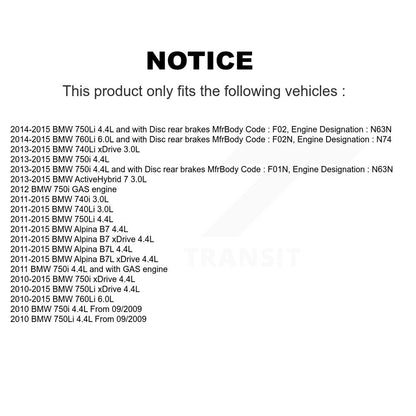 Ceramic Brake Pad Wear Sensor Rear Kit For BMW 750i xDrive 750Li 740Li Alpina B7