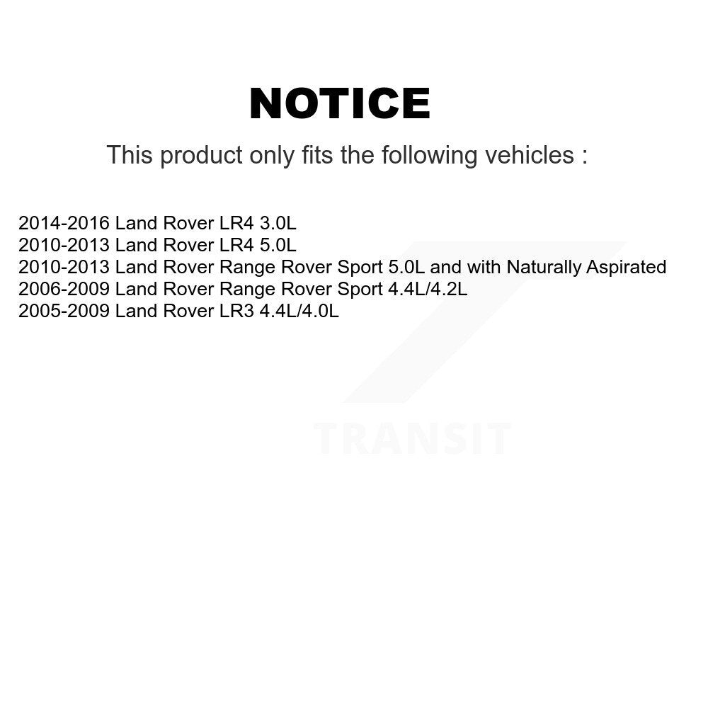 Ceramic Disc Brake Pad & Wear Sensor Rear Kit For Land Rover Range Sport LR4 LR3