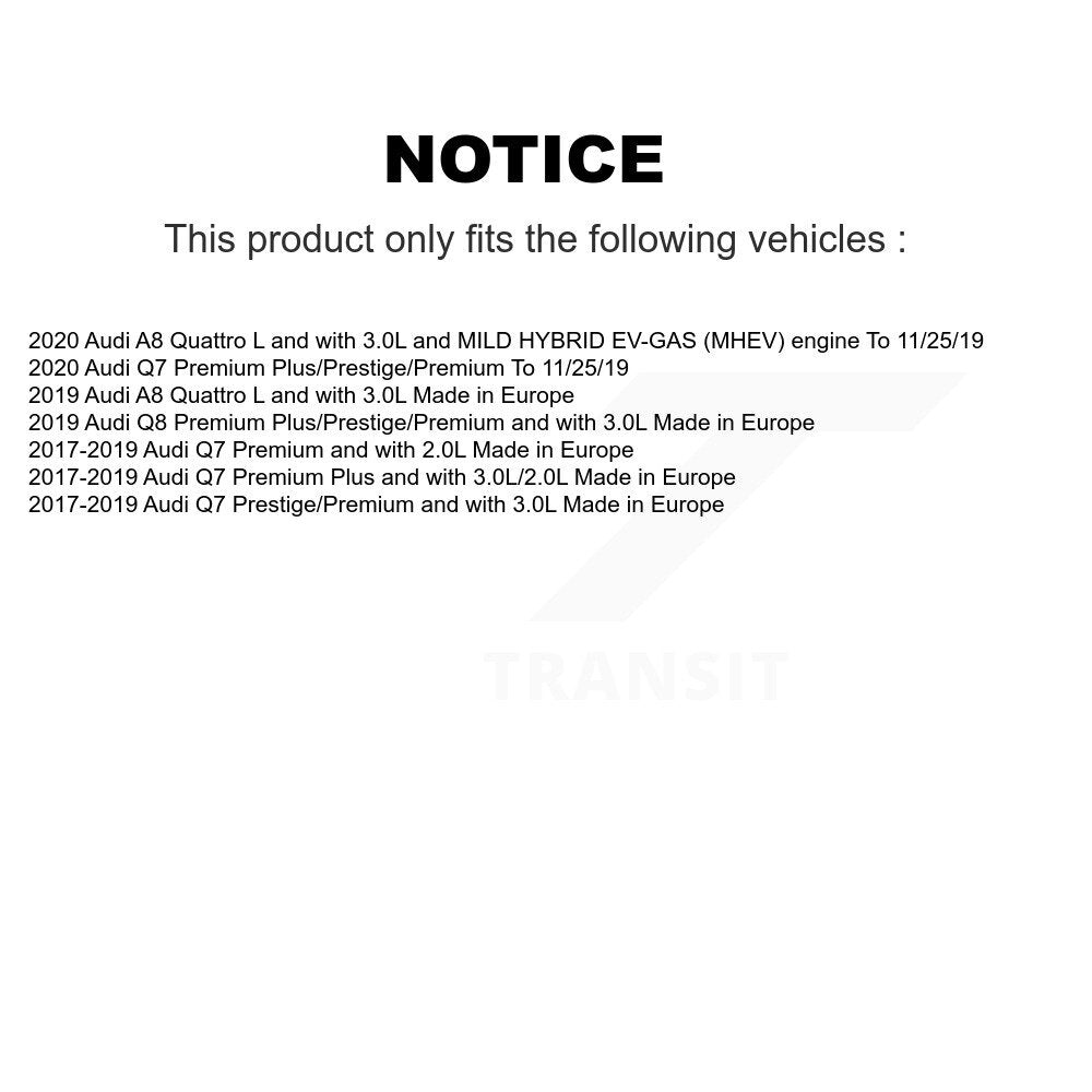 Ceramic Disc Brake Pads And Wear Sensor Front Rear Kit For Audi Q7 Q8 A8 Quattro