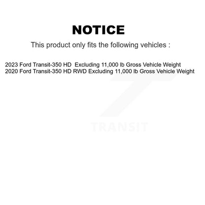 Ceramic Disc Brake Pads And Extra Wear Sensors Rear Kit For Ford Transit-350 HD