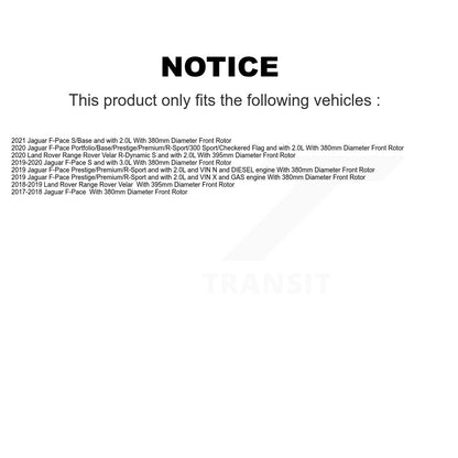 Ceramic Brake Pads Wear Sensor Front Rear Kit For Jaguar F-Pace Land Rover Range